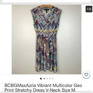 BCBG Maxazria Geo print dress